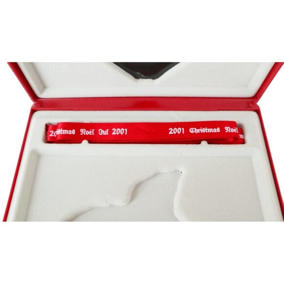 Georg Jensen 2001 Christmas Ornament "Poinsettia" 24KT Gold Plated W/Box - Picture 4 of 5